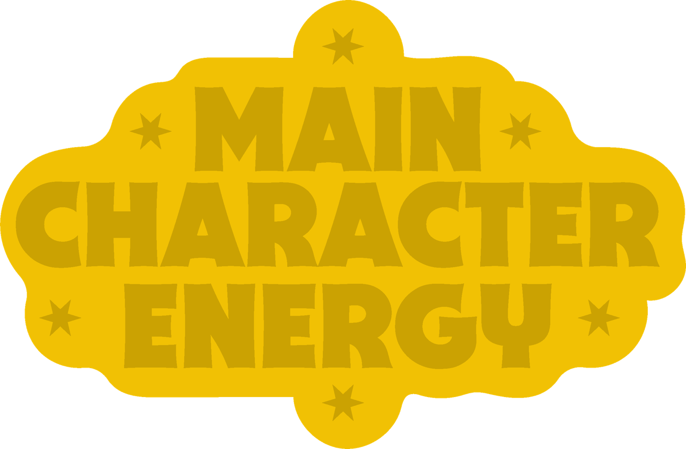 Main Character Energy sticker